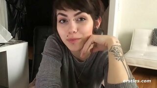 Небритый Әуесқой Қатаң Cums Жалғыздықта