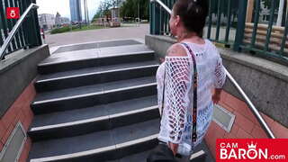 Let at få: Adrienne Kys er en beskidt ole cock-afhængige af en bred! Cambaron.com